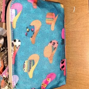 Catchfly Studio Kidston Blue and Pink Cowboy Hat Pouch